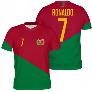 Basketbalové tričko - T -shirt Ronaldo Portugalský zastúpenie Športový futbal T -shirt R158 (s)