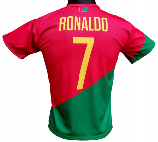 Basketbalové tričko - Ronaldo Portugal futbal T -shirt pre výšku 110 cm