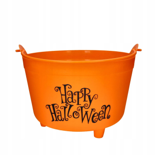 Fiestas Guirca Veselý Halloween vedierko na cukrovinky 30 cm oranžové