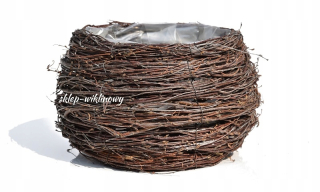 Brezový kvetináč Wicker Shop 25 x 15 cm