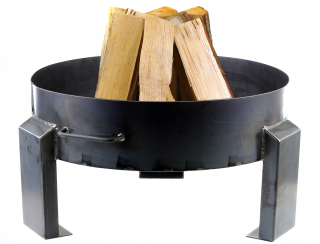 Záhradný krb masívny priemer 70 cm hlboký gril oceľový 2 mm