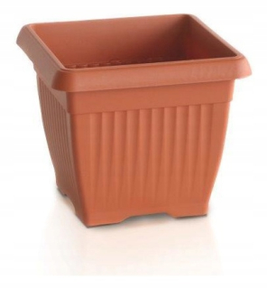 Kvetináč Prosperplast 45 cm x 45 x 35 cm plastový odtieň hnedej a béžovej