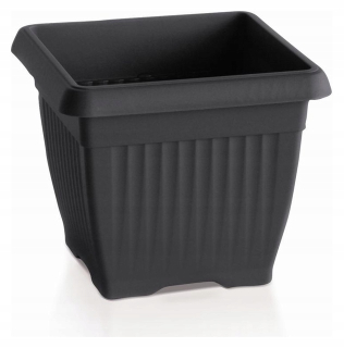 Kvetináč Prosperplast 45 cm x 45 x 35 cm plastový odtieň sivá a strieborná