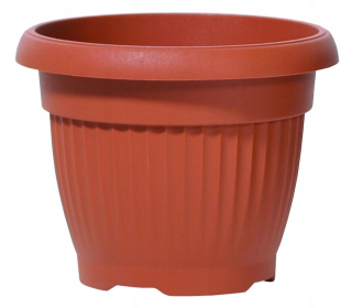 Kvetináč Prosperplast 35 cm x 35 x 27,5 cm priemer 35 cm plastové odtiene hnedej a béžovej