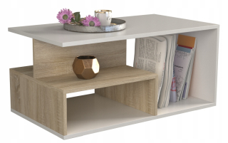 TopEshop Prima konferenčný stolík obdĺžnikový 90 x 51 x 43cm dub sonoma