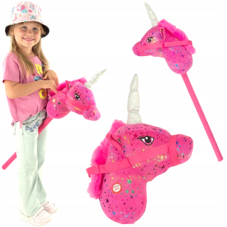 HRAČKA KôŇ NA paličke HLAVA KONA HOBBY KôŇ Kôň HRIVA JEDNOROŽEC ZVUK