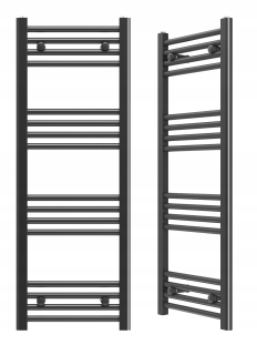 Granitan vodný kúpeľňový radiátor 369 W 400 x 1100 mm čierny