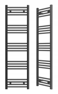 Elektrický kúpeľňový radiátor Granitan 464 W 400 x 1400 mm čierny