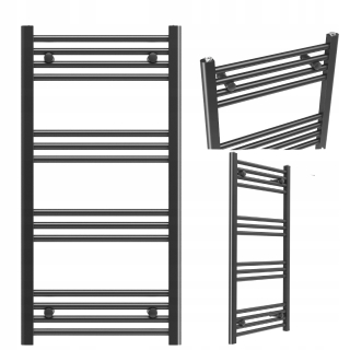 Granitan vodný kúpeľňový radiátor 434 W 500 x 1100 mm čierny