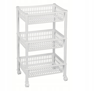 Plast-Team Jumbo Eco kúpeľňová polica 68,5x39,4x29 cm biela