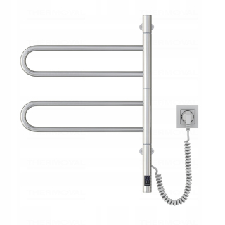 ELEKTRICKÝ INOX KÚPEĽŇOVÝ RADIÁTOR OTOČNÝ DISPLEJ ECO SLIM SUŠIČ