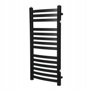 Vodný kúpeľňový radiátor Scano 250 W 430 x 570 mm čierny