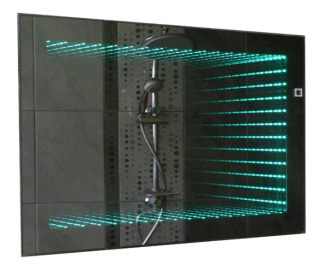 Kúpeľňové zrkadlo LED 3D Depth Pilot 75 x 100