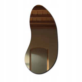 Nepravidelné štýlové kúpeľňové zrkadlo - 70x140 - SANA Pion, nástenné