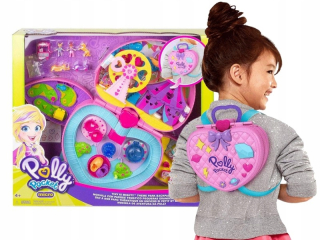 Mini bábika Polly Pocket - POCKET BÁBIKA POLLY, skladací batoh, ZÁBAVNÝ PARK