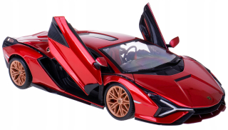 LAMBORGHINI SIAN FKP37 MODEL KOV BBURAGO 1:24 CZERWONY
