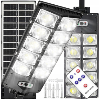 Solárna lampa 1000 W Dusk senzor +diaľkové ovládanie