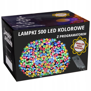 Vonkajšie Vianočné osvetlenie - 500 -vianočné žiarovky 500 ks LED diódy