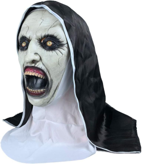 Maska Halloween - LATEXOVÁ VALAK NUN HORROR MASKA NA HALLOWEEN