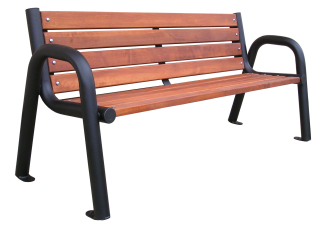 Drevená lavica s operadlom 180 x 40 cm
