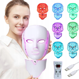 LED MASKA na tvár krk PHOTON THERAPY inSPORTline