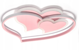 Decorativi stropné svietidlo v odtieňoch ružovej