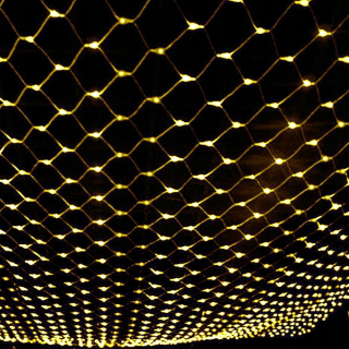 Sieťované závesové svietidlá teplá biela, 3x3 m, 306 LED