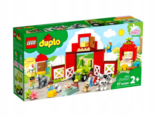 Stavebnica LEGO DUPLO - Lego Duplo 10952 Stodoła, traktor a hospodárske zvieratá