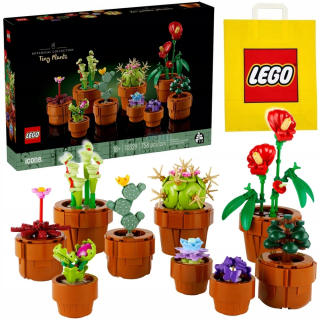 LEGO ICONS 10329 Malé rastliny + LEGO papierová taška