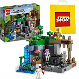 LEGO Minecraft 21189 Skeleton Dungeon + VP papierová taška LEGO 6315792 Stredná