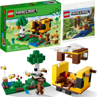 LEGO Minecraft 21241 Včelí úľ + LEGO Minecraft 30432 Korytnačia pláž