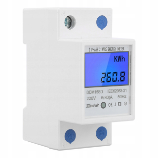 JEDNOFÁZOVÝ MERAČ PRÚDU ENERGIE 5(80)A 2P LCD