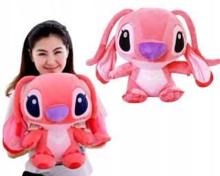 LILO A STICH MASKOT PLYŠOVÁ HRAČKA ružový MEDVEĎ 40 cm DARČEK