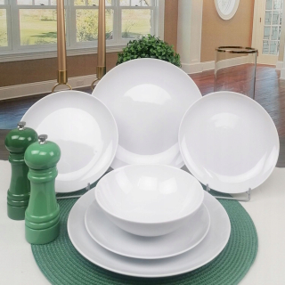 LUBIANA BOSS 18-dielny Porcelánový Jedálenský Servis Pre 6 Osôb