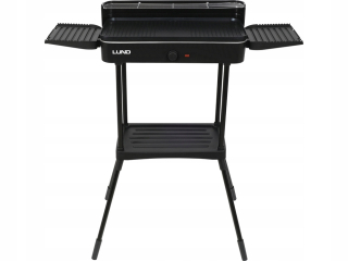 LUND ELEKTRICKÝ ZÁHRADNÝ GRIL STOJACÍ 2200W DRÁŽKOVANÝ TANIER 50x25cm