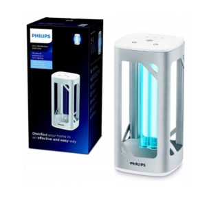 Philips UV-C 24W strieborná dezinfekčná lampa