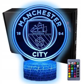 Gadget pre fanúšika - 3D LED USB LED lampa + pilot Manchester City