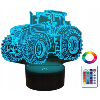 Detské nočná lampa - Nočná lampa 3D LED Pilot Name Graver