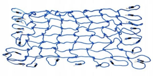 Detská lezecká sieť na vežu a ihrisko 200x150 cm Modrá