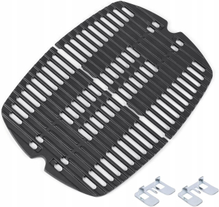 Liatinový grilovací rošt, 32,3 x 21,6 cm, pre Weber Q100, sada 2ks