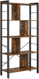 Polička Songmics LOFT 74 cm x 154 cm x 30 cm odtiene hnedej