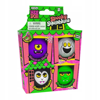 Sada antistresových zmyslových hračiek Halloween Balls - NeeDoh