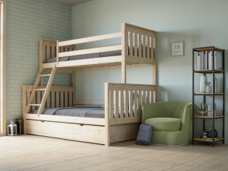 Detská poschodová posteľ - 3 -Seater Bunk Bed Arek