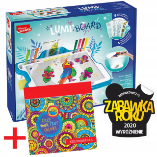 Svetelná tabuľa Lumi Board s omaľovánkou Mandala