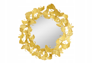 Zrkadlo Ginkgo Leafs 70 cm Gold 42779