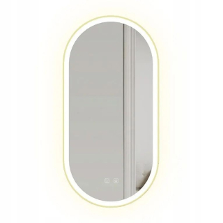 LED zrkadlo OVL 50x100cm zlaté (HOM-02606) /ZR/