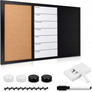 Tabuľa pre deti - Magnetic Kork Corial Board 3in1 70 x 50