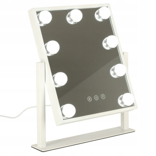 LED HOLLYWOOD MAKEUP ZRKADLO S 9 USB ŽIAROVKAMI KX3942