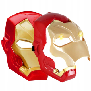 Svietiaca maska Iron Man