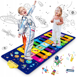 Elektro hračka - Hudobná mata 120x48 cm tanečné klavírne nahrávky
